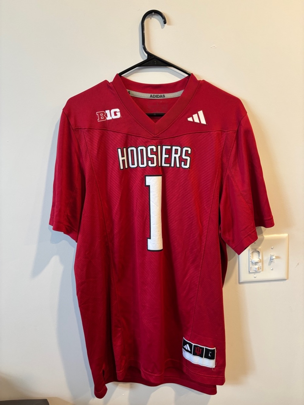 adidas Indiana University Hoosiers Football Jersey